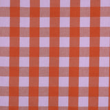 Verona Checked Yarn-Dyed Cotton Dressmaking Fabric - Lavender & Orange