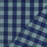 Verona Checked Yarn-Dyed Cotton Dressmaking Fabric - Navy & Muted Teal