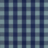 Verona Checked Yarn-Dyed Cotton Dressmaking Fabric - Navy & Muted Teal