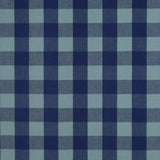Verona Checked Yarn-Dyed Cotton Dressmaking Fabric - Navy & Muted Teal