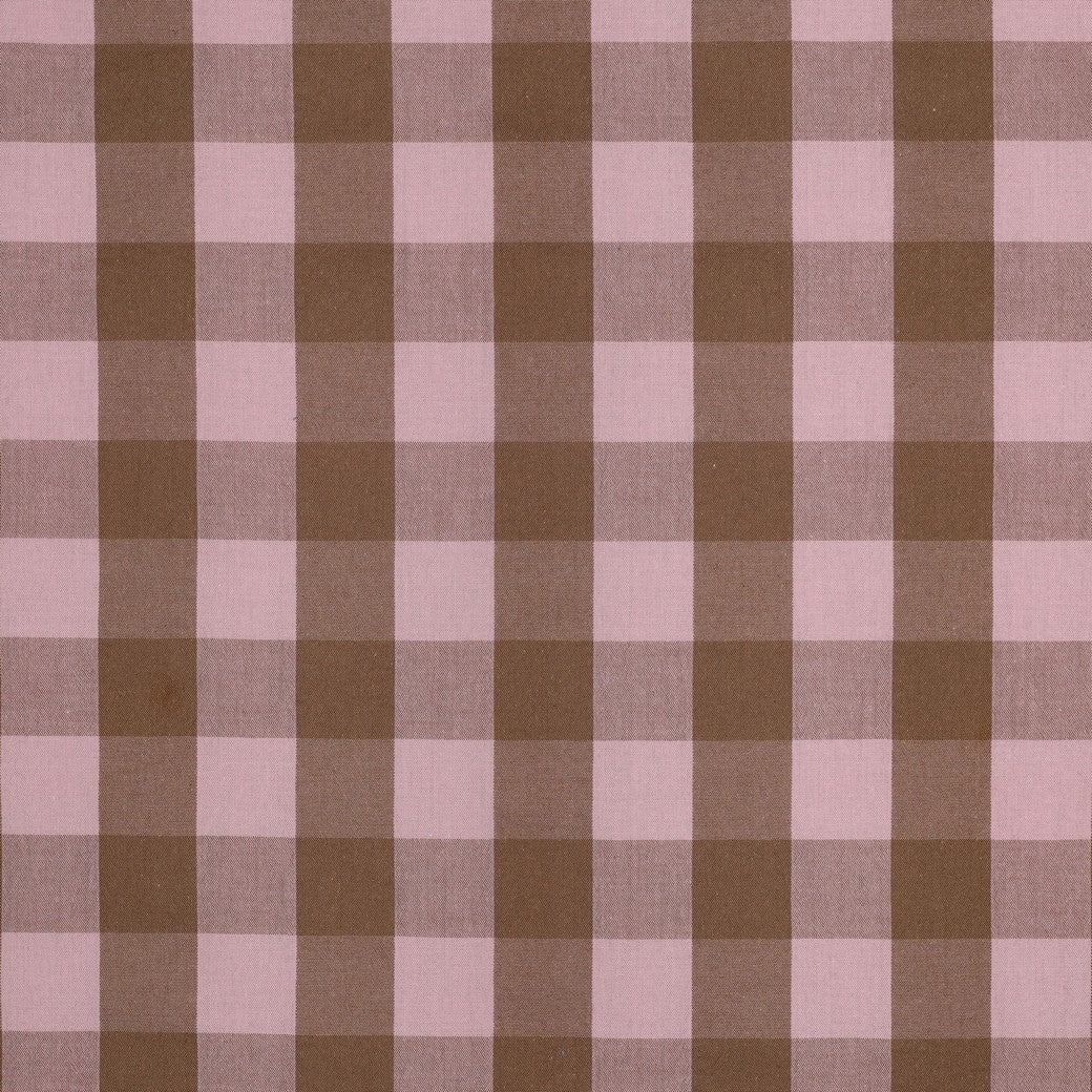 Verona Checked Yarn-Dyed Cotton Dressmaking Fabric - Pink & Brown