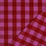 Verona Checked Yarn-Dyed Cotton Dressmaking Fabric - Red & Fuchsia