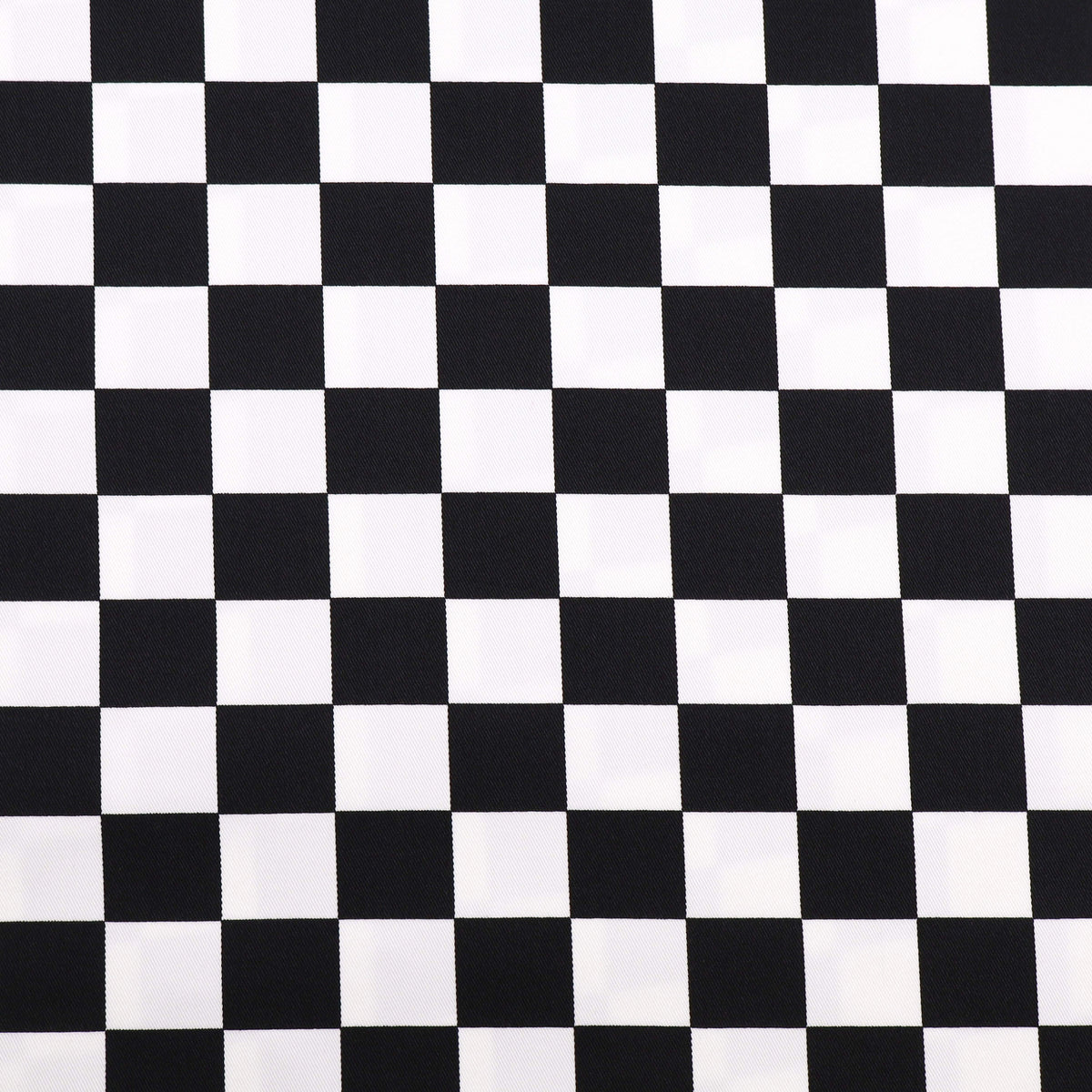 Checkered 100% Cotton Drill Craft Material - Chefs Black & White