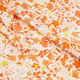 Chinese Grass Linen Feel Printed Ramie Cotton Dressmaking Fabric - Autumn Flowers