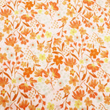 Chinese Grass Linen Feel Printed Ramie Cotton Dressmaking Fabric - Autumn Flowers