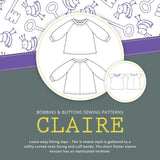 Claire Ladies Tops Sewing Pattern Sizes 6–22 - By Bobbins & Buttons