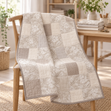 Cloud9 Gentle Whispers Organic Cotton Quilting Fabric - Magnolia Reverie Natural