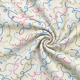 Cloud9 Playful Dogs Organic Cotton Quilting Fabric - Playful Leashes