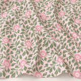 Cloud9 Summer Garden Organic Cotton Quilting Fabric - Garden Whispers Pink