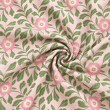Cloud9 Summer Garden Organic Cotton Quilting Fabric - Garden Whispers Pink