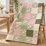 Cloud9 Summer Garden Organic Cotton Quilting Fabric - Garden Whispers Pink