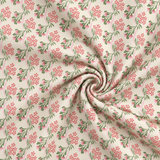 Cloud9 Summer Garden Organic Cotton Quilting Fabric - Heritage Garden Red