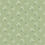 Cloud9 Summer Garden Organic Cotton Quilting Fabric - Whimsey Keepsake Green