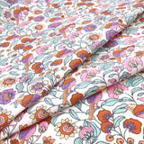 Printed Coated Cotton Water Repellent Tablecloth Fabric - Birds & Flowers