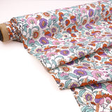 Printed Coated Cotton Water Repellent Tablecloth Fabric - Birds & Flowers