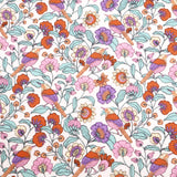 Printed Coated Cotton Water Repellent Tablecloth Fabric - Birds & Flowers