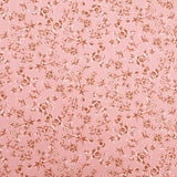 Printed Coated Cotton Water Repellent Tablecloth Fabric - Small Flowers on Pink