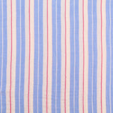 Colette Yarn Dyed Cotton Double Gauze Stripes Crinkle Dressmaking Fabric
 - Blue