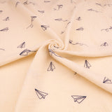 Colette Yarn Dyed Cotton Double Gauze Crinkle Dressmaking Fabric - Paper Planes