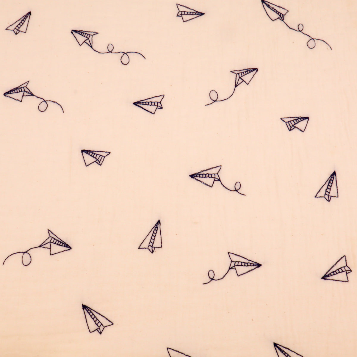 Colette Yarn Dyed Cotton Double Gauze Crinkle Dressmaking Fabric - Paper Planes