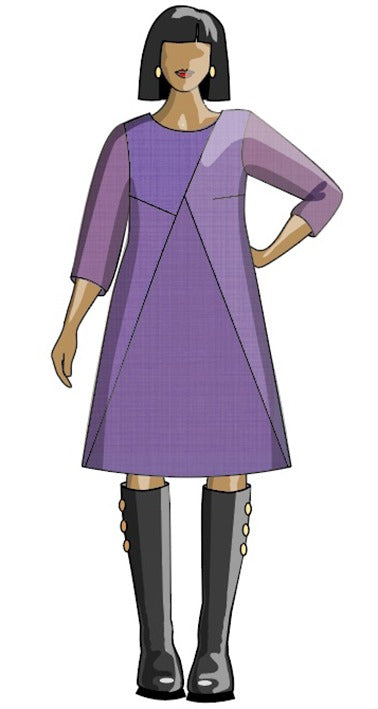 Colourblock Dress - By Sew Different