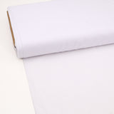 Combed Plain Cotton Lawn Dressmaking Fabric  - White