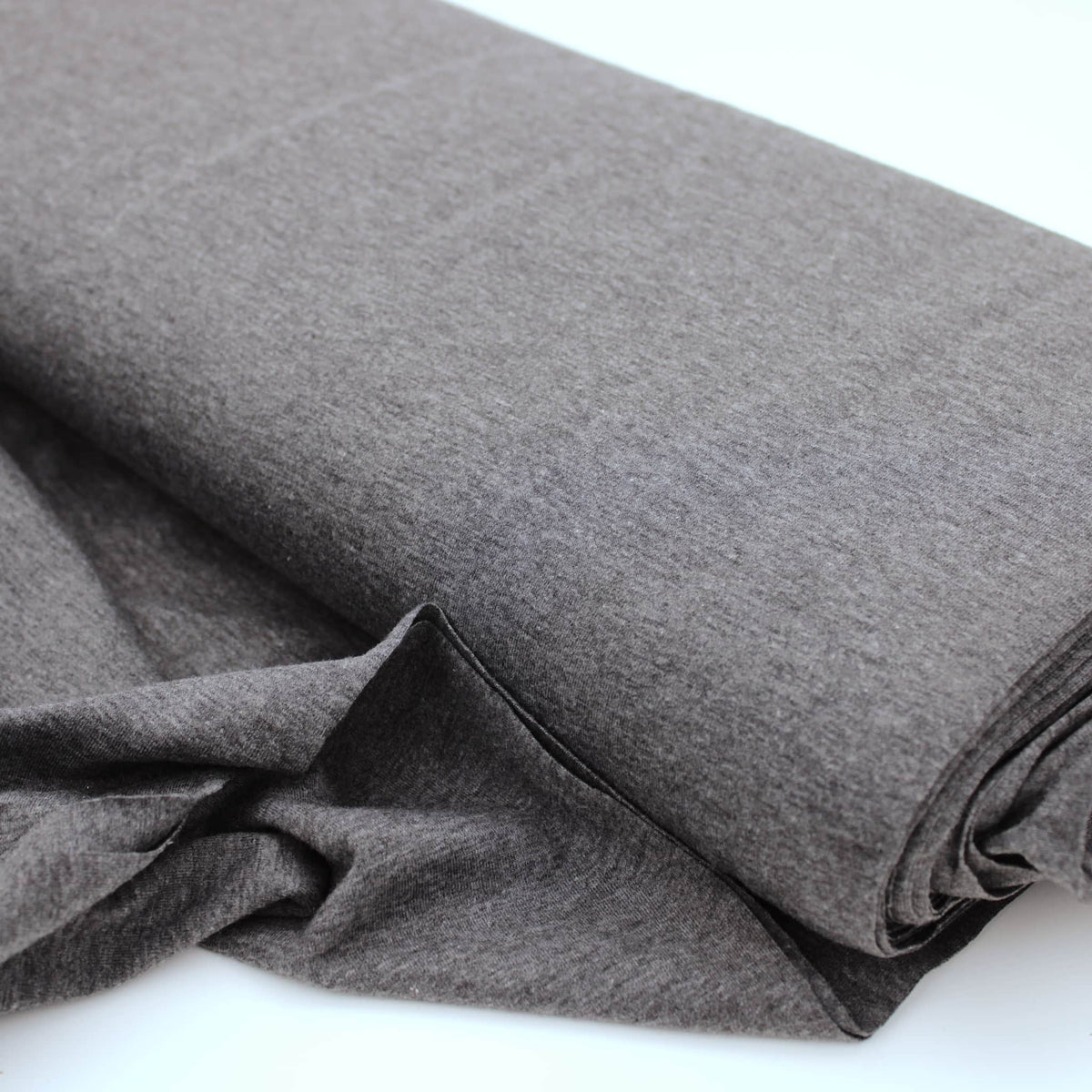 Cotton Jersey Plain/Solid OEKO-TEX Stretch - Grey Marl Melange