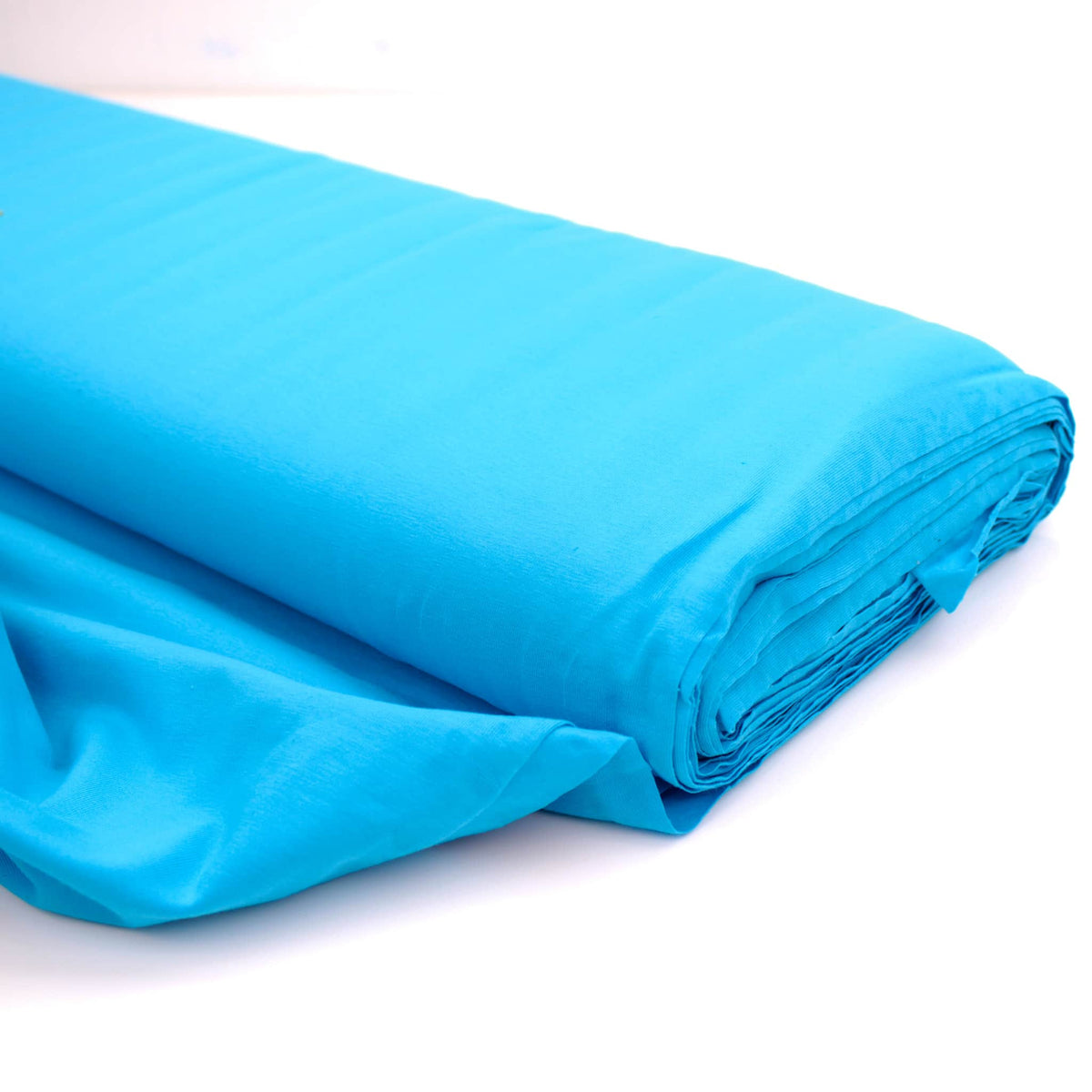 Cotton Jersey Plain/Solid OEKO-TEX Stretch Fabric Material Turquiose