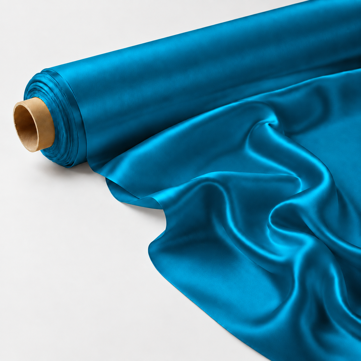 Mulberry Pure 100% Silk 22 Momme Luxury Bridal Fabric - Turquoise