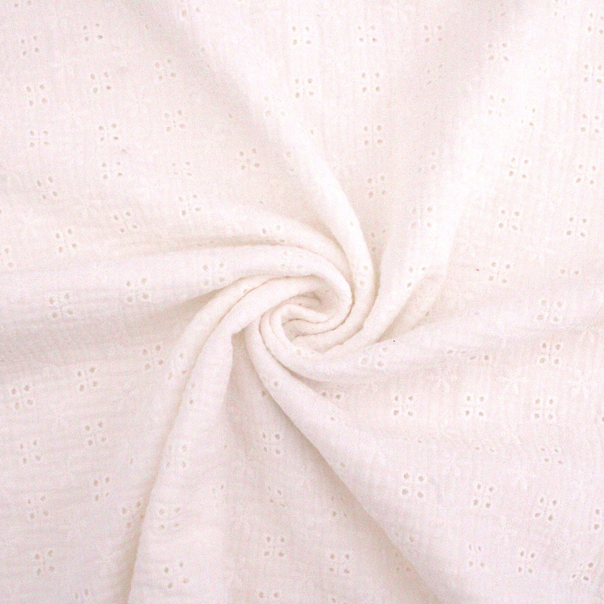 Daisy Broderie Anglaise Organic Cotton - Small Ivory