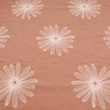 Daisy Cotton Embroidery Dressmaking Fabric - Spice