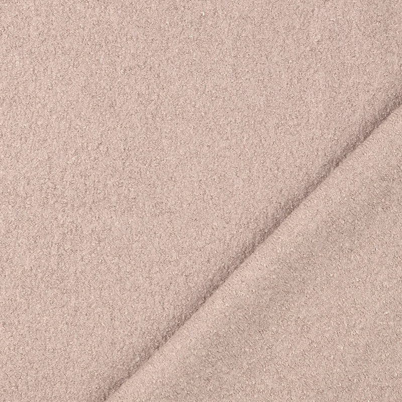 Delphine Wool Viscose Textured Boucle Heavy Coating Jacketing Fabric - Cashmere