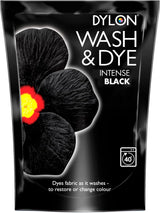 Dylon Wash & Dye Fabric Dye: All-in-One Machine Colour Renewal - Intense Black