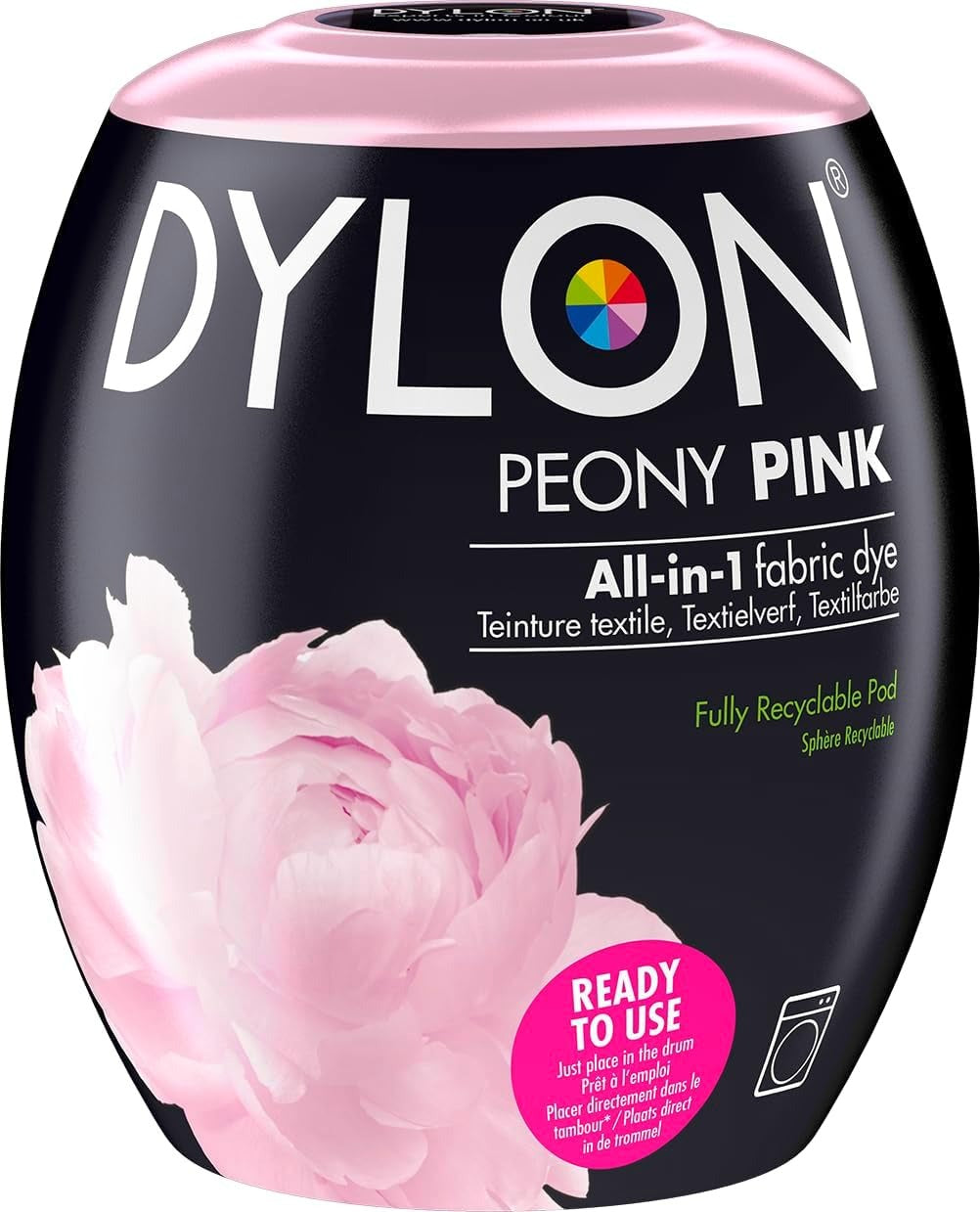 Dylon Washing Machine Fabric Dye Pods: Restore & Revive Clothes - Peony Pink