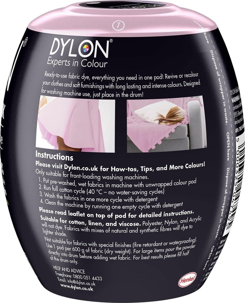 Dylon Washing Machine Fabric Dye Pods: Restore & Revive Clothes - Peon   Lullabee Fabrics