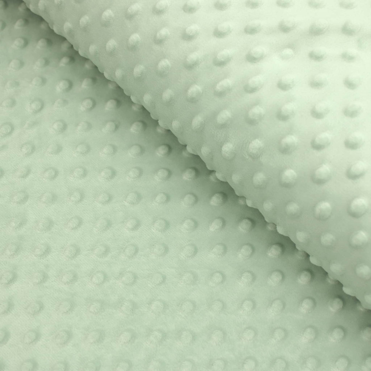 Dimple Dot Soft Fleece Fabric - Mint