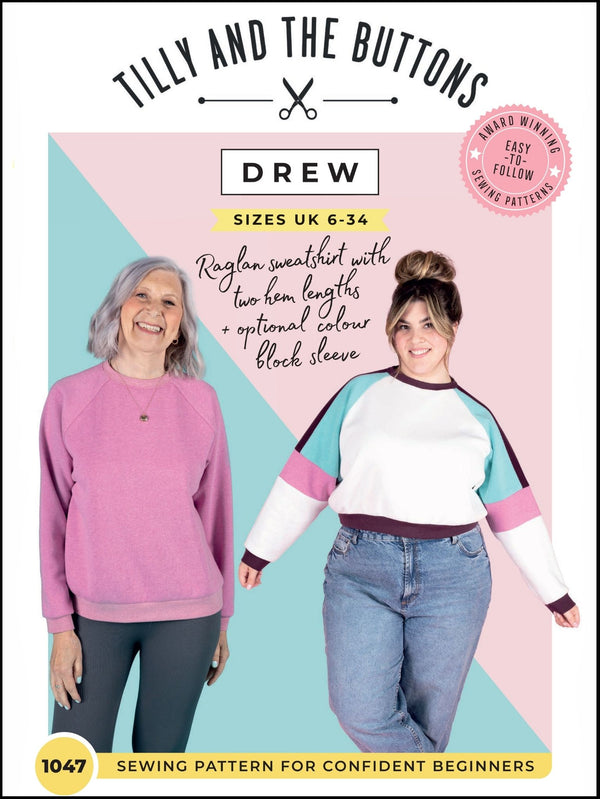 Drew Sweatshirt Sewing Pattern - By Tilly and the Buttons
