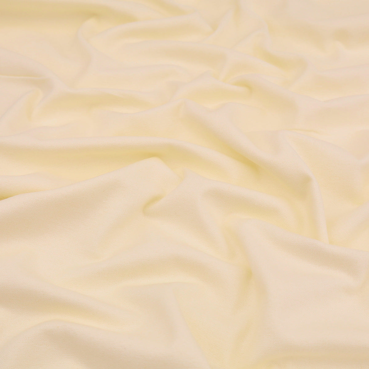 Extra Wide 108” Curtain Lining Cotton Blend Plain Weave Woven Fabric - Cream 120GSM