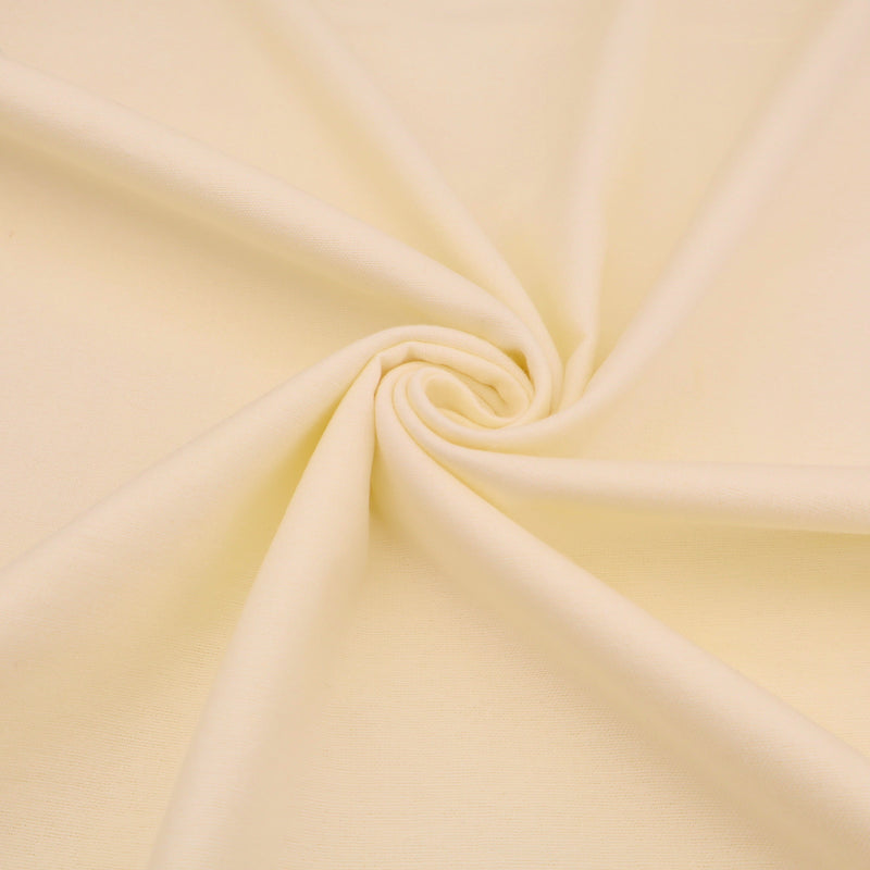 Extra Wide 108” Curtain Lining Cotton Blend Plain Weave Woven Fabric - Cream 120GSM