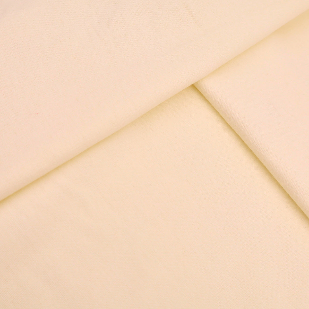 Extra Wide 108” Curtain Lining Cotton Blend Plain Weave Woven Fabric - Cream 120GSM