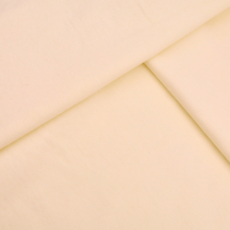 Extra Wide 108” Curtain Lining Cotton Blend Plain Weave Woven Fabric - Cream 120GSM