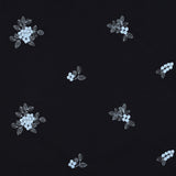 Black Blue Floral