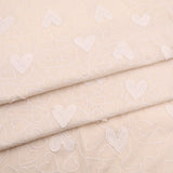 Fine Cotton Voile Embroidery Dressmaking Fabric - Hearts