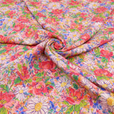 Floral Garden LENZING ECOVERO Viscose Dressmaking Fabric - Daisies