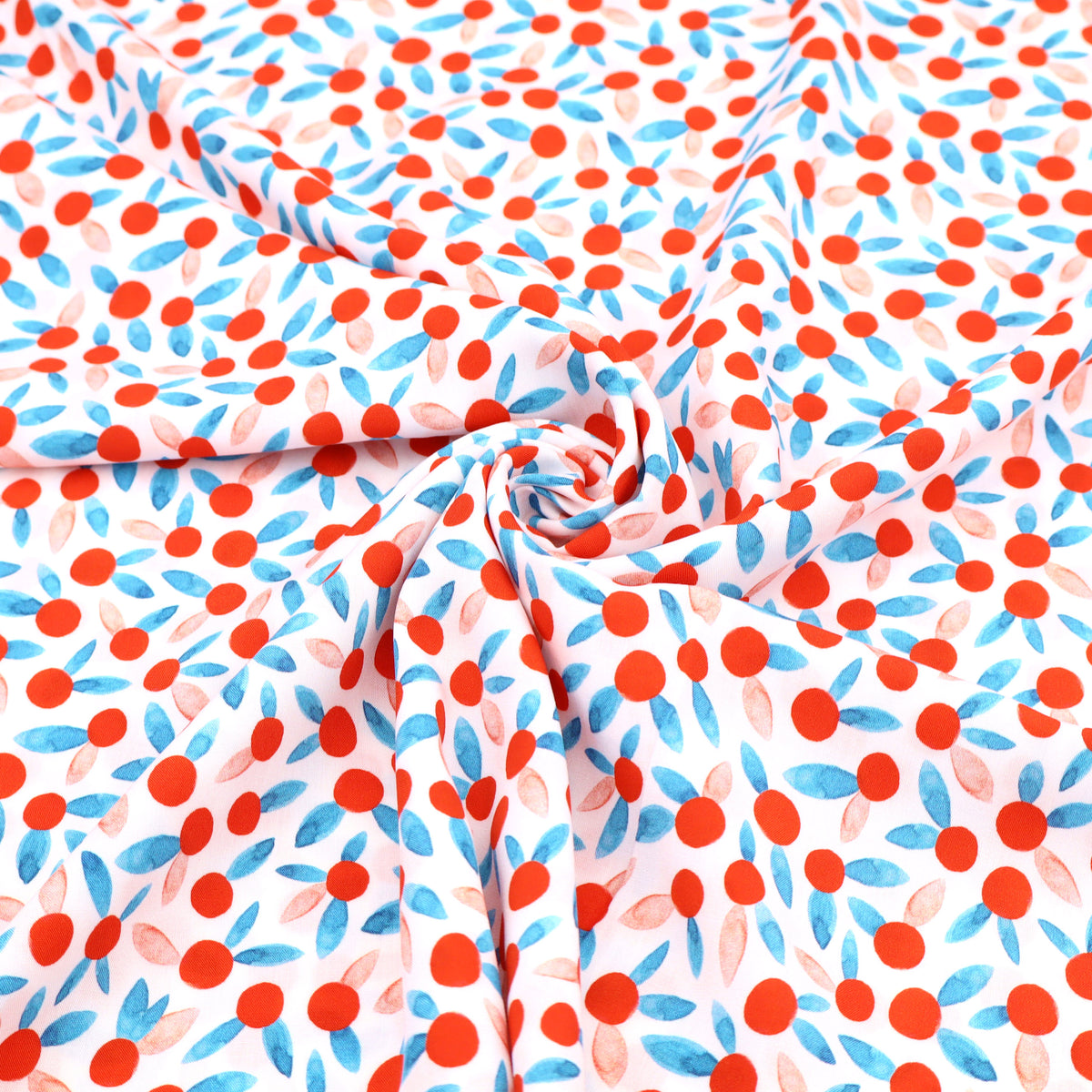 French Printed Viscose Dressmaking Fabric - Chérie Berry