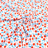 French Printed Viscose Dressmaking Fabric - Chérie Berry