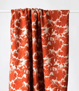 French Printed Viscose Crepe Dressmaking Fabric - Sunset Garden Crepe