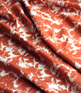 French Printed Viscose Crepe Dressmaking Fabric - Sunset Garden Crepe