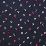 Navy Foil Hearts