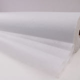 Fusible Light Iron On Polyester Interfacing Fabric - White